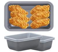 Air Fryer Rectangular Dishes Mini 16.5cm Non-Stick Low Carbon Steel