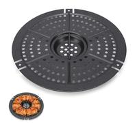 Air Fryer Replacement Grill Pan, 15.5cm Non-Stick Crisper Plate - Compatible with Salter & Most 6.1-Inch Round Air Fryers, PFOA-Free Coating