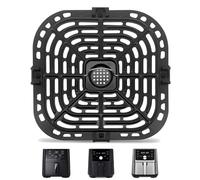 Air Fryer Replacement Grill Pan Fit for Instant Vortex Plus Gourmia 6 Quart Air Fryer, Air Fryer Rack Replacement Parts Accessories Grill Plate Crisper Plate Tray, Non-Stick, Dishwasher Safe (6 QT)
