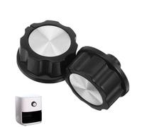 Air Fryer Replacement Knob, 2pcs Tower Air Fryer Timer Knob Replacement Potentiometer D Shaft 6mm Shaft Hole Potentiometer for Kitchen Oven Pressure Cooker Switch Button Timer Button