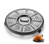 Air Fryer Replacement Tray, 8.2'' Round Grill Pan Crisper Plate, Compatible with AF100UK 3.8L, AF160UK 5.2L, AF150 6-in-1, Dishwasher Safe Air Fryer Accessories