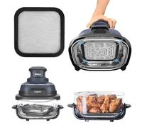 Air Fryer Reusable Accessories for Ninja Crispi AirFryer,Magnetic Splatter Screen for Ninja Crispy AirFryer,Silicone Splatter Guard Protection for Ninja CRISPi Portable Air Fryer, 3.8L, 4-in-1 FN101UK