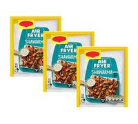 Air Fryer Shawarma Recipe Mix, Middle Eastern Chicken Seasoning Blend, Natural Herbs and Spices, 25g Pack, Serves 4, 15 Minutes Cooking Time,Pack Of 3