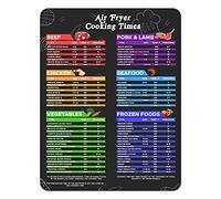 Air Fryer Sheets - Air Fryer Cheat Sheet - 8.5" x 11" Air Fryer Cooking Times Chart, Airfryer Cooking Guide, Air Fryer Magnetic Cheat Sheet, Air Fryer Must Haves, Air Fryer Times - Air Fryer Magnet
