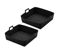Air Fryer Silicone Liner for Instant Vortex Plus 8.5L/Tower Oven, 9 Inch Large Air Fryer Liners Square Air Fryer Accessories for LLIVEKIT 7L,Tefal Easyfry 11L and Other Mini Oven 10-12L(2pcs)