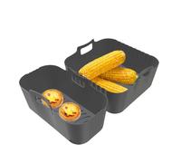 Air Fryer Silicone Liners - Air Fryer Silicone Tray, Non-Stick Reusable Steamer Tray Removable for Cooking Baking Oven Vegetable Meat Kitchen Restaurant Outdoor Picnic Snack