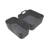 Air Fryer Silicone Liners - Air Fryer Trays | Silicone Baking Baskets | Set of 2 Non-Stick Reusable Removable Steamer Trays for Oven Cooking