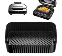 Air Fryer Silicone Liners for Ninja Foodi MAX Health Grill 5.7L Air Fryer AG551UK, Reusable Air Fryer Accessories, Non-Stick Airfryer Silicone Tray for Ninja