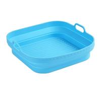 Air Fryer Silicone Pot, 8 inch Air Fryer Oven Accessories, Air Fryer Liners Replacement for Flammable Parchment Liner Paper, Food Safe Reusable Air Fryer Basket - 4 to 7 QT