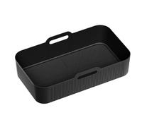 Air Fryer Silicone Tray - Reusable Baking Pan, 8 10 QT Non Stick Liner | Heat Resistant Silicone Bakings Sheet For Ninja AF500 Air Fryer, Multi Purpose Cooking And Baking Accessory For Oil Free Meals