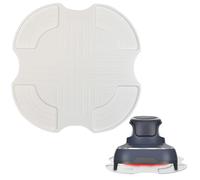 Air Fryer Silicone Trivet Compatible for Ninja Crispi, Non-Slip Hot Pads, Heat-Resistant Mats for Air Fryer (Creamy White)