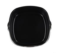 Air Fryer Square Cake Pan Set, Nonstick Baking Basket with 7, 7., 8 Inch Sizes, Deep Dish Tray and Roasting Rack for Small Airfryers, Black Kitchen Accessories(8 in)