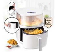 Air Fryer Steamer 1500 W 7.5 L Hot Air Fryer Healthy Cooking 16 Programmes Cream