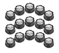 Air Fryer Timer Knob Replacement Plastic 6mm D Shaped 15pcs Black