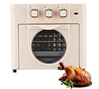 Air Fryer Toaster Oven 18L Large Capacity Multi-Function with Temperature Control & Timer, 360° Hot Circulation, Compact Design