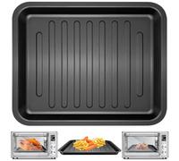 Air Fryer Toaster Oven Accessories for COSORI Smart 12 in 1 C130 CS130 CO130 Convection Oven, 14’’*12’’ Non-Stick Rectangle Air Fryer Rack Replacement Parts Grill Pan Grill Plate Crisper Plate Tray