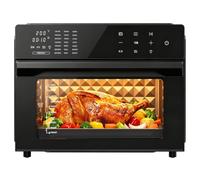 Air Fryer Toaster Oven Combo, 21-in-1 Countertop Convection, 32QT Extra Large Air Fryer with 360° Rotisserie & 4-Layer Cooking, Full Accessories
