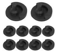 Air Fryer Tray Bumpers Rounded Corner 10pcs Black Silicone