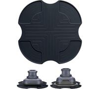 Air Fryer Trivets Silicone for Ninja Crispi, Hot Pads Potholders for Ninja Crispi Airfryer Accessories, Portable Glass Air Fryer Cooking Kitchen Holder (Black)