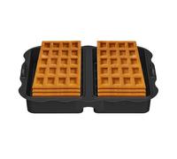 Air Fryer Waffle Mold | 2-Cavity Non Stick Waffle Liner - Bread Pan Air Fryer Accessories for Home Cooking Breakfast Brunch Weekend Snack Holiday