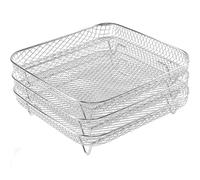 Air Fryers Rack 304Stainless Steel Multilayers Dehydrator Rack | Grill Steaming Rack, Air Fryers Stackable Rack, Food Dehydrator Stands, Kitchen Baking Accessory