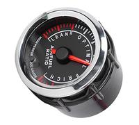 Air Fuel Ratio Gauge, 7 Colors LED High Accuracy Professional AFR Meter Autometer Gauges Auto Meter Universal 2in 12V Wideband Air Fuel Ratio Sensor Controller for Car