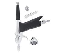 Air G - 166A Gravity Feed Dual Action Airbrush Paint Spray Gun Kit 0.5mm - Precision Control & Safety Lock, Ideal for Nail Art, Cake Decorating, and Hobby Artists (0.2mm)