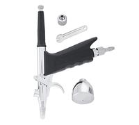 Air G - 166A Gravity Feed Dual Action Airbrush Paint Spray Gun Kit 0.5mm - Precision Control & Safety Lock, Ideal for Nail Art, Cake Decorating, and Hobby Artists (0.3mm)