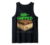 Air Gapped Retro Cybersecurity IT Professional Computer Nerd Tank Top