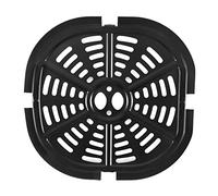 Air Grill Pan Food Separator Cooking Divider Kitchen Square Nonstick Fry Coating Pan for Air Toaster Oven Combo-French Door Liners Cookbooks Dishwasher Safe Large