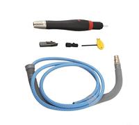 Air Grinder File Kit with Pneumatic Power, Flexible Tubing, and Replacement Parts for Jade Carving