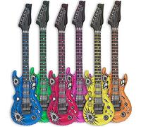 Air Guitar Rockstar Inflatable Air-Guitar Inflatable 100cm Colourful (6x)