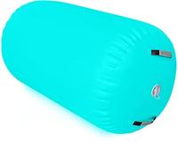 Air Gymnastics Track Tumbling Mat/Inflatable Air Gymnastics Mat Training Mats Gymnastics Tracks for Home Use/Training with Pump (Mint Green Roller-no pump, 100 * 60cm100*60 cm (Length x Diameter))