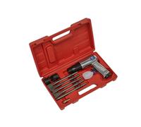 Air Hammer Chisel Descaler Needle Gun With 5 Chisel Tool with storage box
