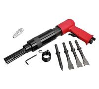 Air Hammer Chisel Descaler Needle Scaler Set 19 Steel Needles 4 Chisels