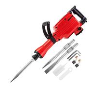 Air Hammer, Demolition Jack Hammer 3800W Multifunctional Rotary Hammer with Box Concrete Ground Breaking Electric Hammer Tool Impact Drill for Trenching, Chipping, Breaking Holes(3 Chisels)