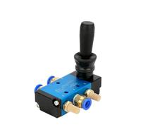 Air Hand Lever Operated 3/2 5/2 Way Pneumatic Air Hand Lever Operated Valve Manual Control 2 Position 3 5Port Push-Pull(4H310-10,with 10mm Fitting)