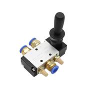 Air Hand Lever Operated 4H210-08 1/4" 2 Position 5 Port Hand Lever Operated Control Valve with Muffler and Quick Fitting Select(4H210-08 w PC8-02)