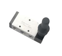 Air Hand Lever Operated 5/2 Way Pneumatic Air Hand Lever Operated Valve Manual Control 2 Position 3 5Port Push-Pull(4H410-15 10mm)