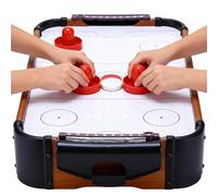Air Hockey Arcade Table - Two Player Wooden Game Board, Family Interactive Sports Toy | Fast Puck Set For Kids Youth Adults Party Christmas New Year Entertainment Play