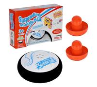 Air Hockey Hover Puck, Floating Air Hockey Game, Mini Electric Hover Puck Table Toy with 2 Red Pushers, Portable Table Toy for Kids and Adults, for Family Fun (2)