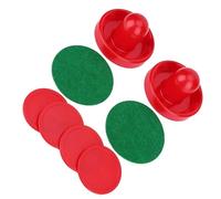 Air Hockey Pucks and Paddles, Tabletop Air Hockey Lightweight Plastic Goalies Ice Hockey Pushers Pucks Set Air Hockey Paddles for Standard Ice Hockey Tables for Tables Game (M