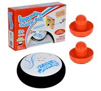 Air Hockey Pucks - Mini Electric Floating Hockey Set, 2 Strikers Included, Tabletop Hover Puck Game, LED Light Action Toy, Smooth Glide Play Equipment FOR Children Indoor Family Game Night