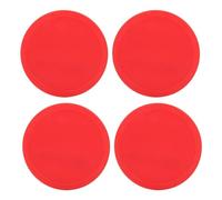 Air Hockey Pushers 30 Pcs Air Hockey Pucks Plastic Ice Piece Replaceable For Tables Game Equipment(63mm)