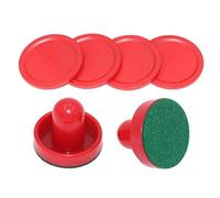 Air Hockey Replacement Set, Air Hockey Pucks Replacement Set Ice Pushers Pucks for Home
