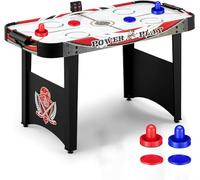 Air Hockey Table Powered Electric Hockey Game Table Indoor（Powerful 12V Motor）Digital Scoreboard Hockey Game Set with 2 Pucks, 2 Pushers
