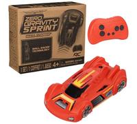 Air Hogs, Zero Gravity Sprint Wall Climber, USB-C Rechargeable Wall Racer, Red Indoor RC Car, Over 10.2cm, Kids’ Toys for Ages 4 and up