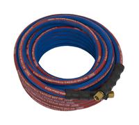 Air Hose 15m x Ø10mm with 1/4"BSP Unions Extra-Heavy-Duty - Sealey AH15R/38 New