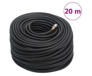 Air Hose 20m Black Rubber PVC 9.5mm ID 15mm OD 20bar Flexible Compressor Durable