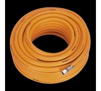 Sealey AHHC20 Air Hose 20M X Ø8Mm Hybrid High-Visibility With 1/4inBsp Unions